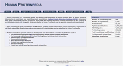 Desktop Screenshot of humanproteinpedia.org