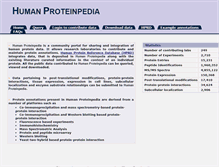 Tablet Screenshot of humanproteinpedia.org
